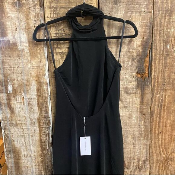 Lovers + Friends Black Halter Maxi Dress x Anja Dujković Ula backless Revolve S - Picture 7 of 9